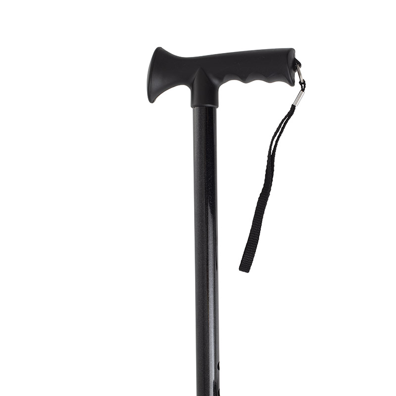 Adjustable Black Gel Handle Walking Stick - WalkingSticks.co.uk